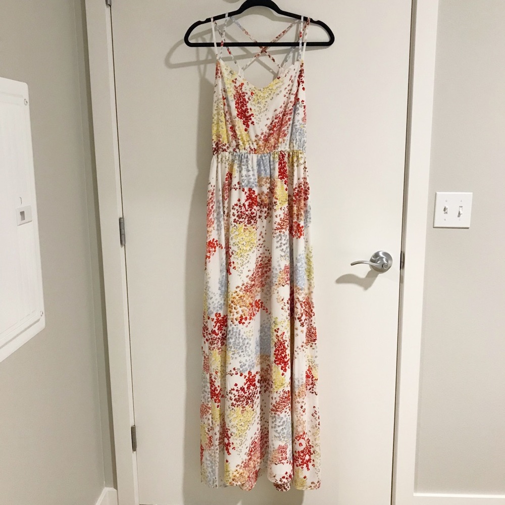 BB Dakota Strappy Floral Maxi Dress